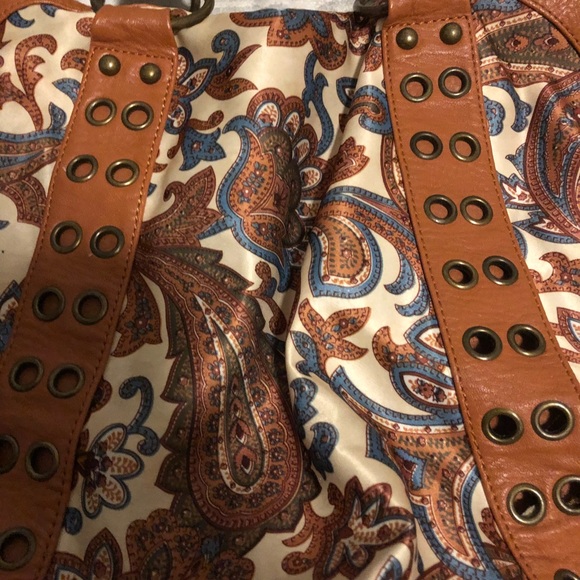 Silk & Leather bag - Picture 3 of 4